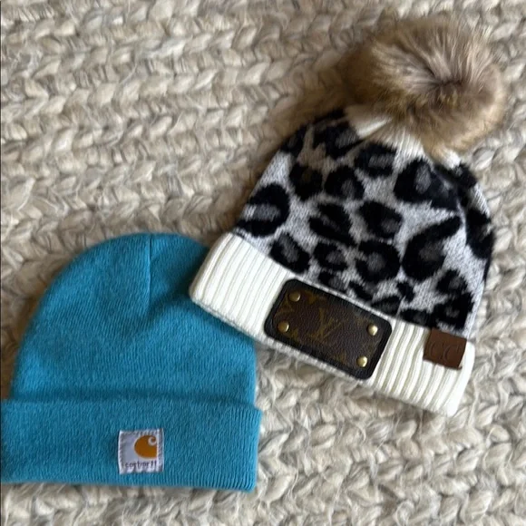 Carhartt Blue and CC Knit Hats - Picture 1 of 2